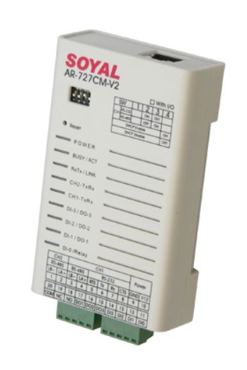 RS-232, RS-485 jelet Ethernet jellé alakít, SOYAL AR-727CM-V3